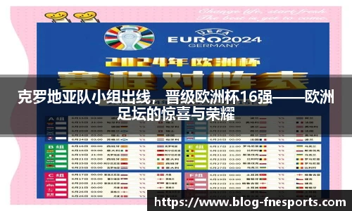 克罗地亚队小组出线，晋级欧洲杯16强——欧洲足坛的惊喜与荣耀