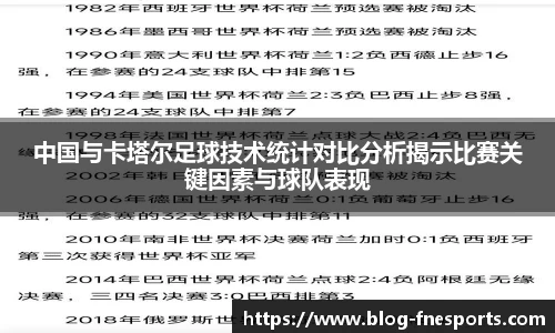 中国与卡塔尔足球技术统计对比分析揭示比赛关键因素与球队表现
